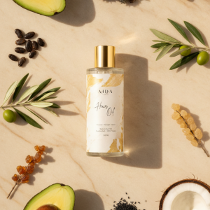 Natural hair oil ingredients avocado castor olive coconut black cumin