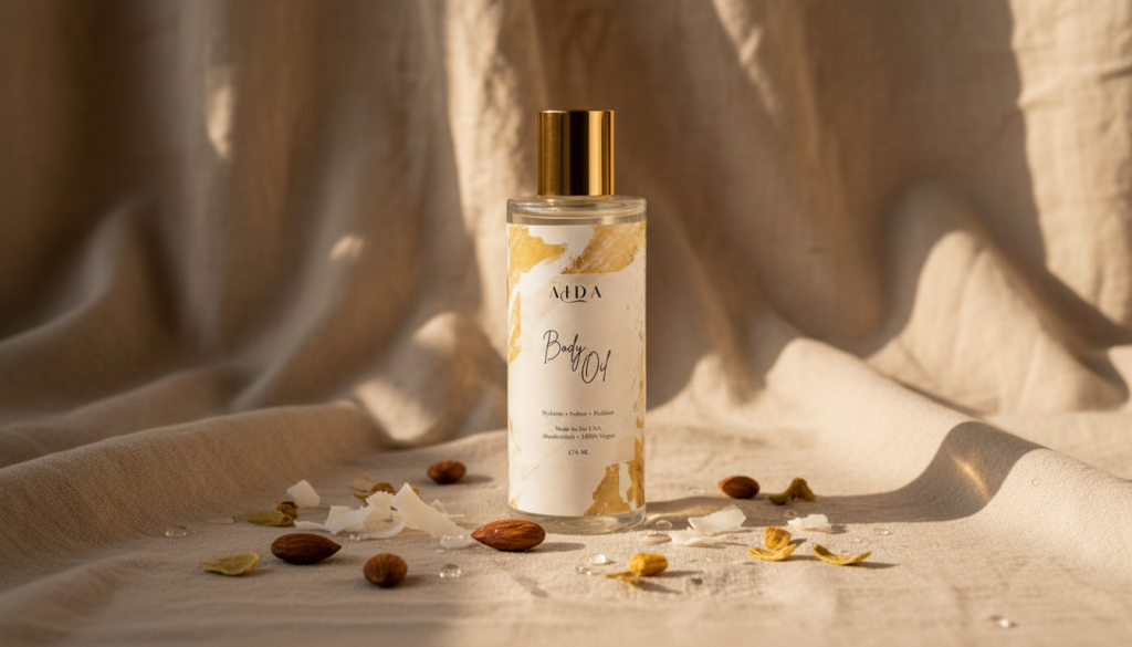 AIDA Body Glow Oil for naturally glowing radiant skin