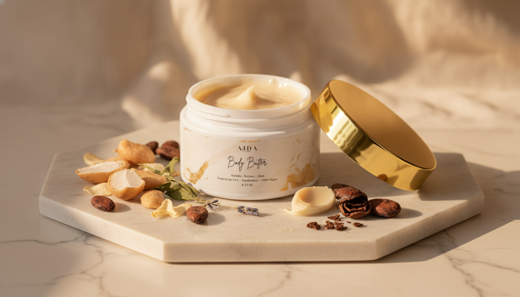 AIDA Smoothing Body Butter with shea and cocoa for dry skin