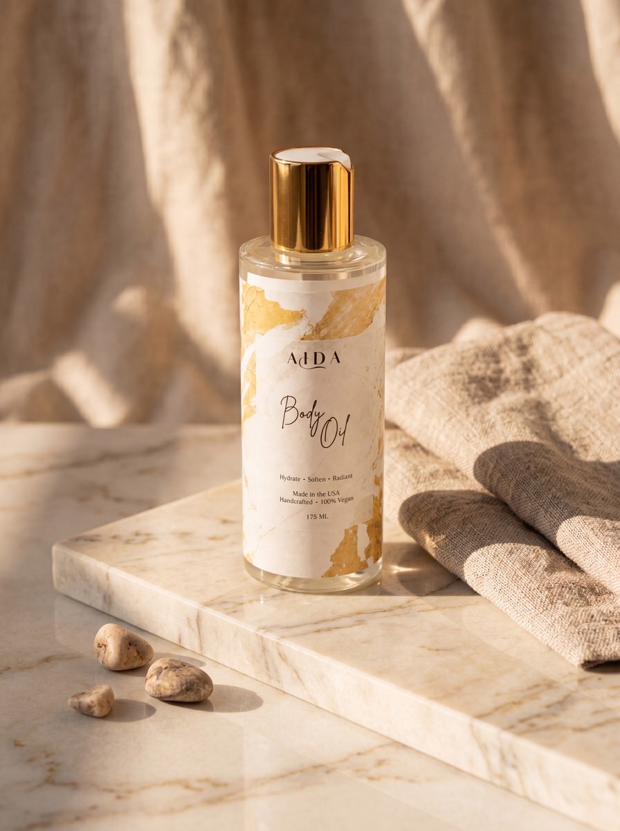 AIDA Body Glow Oil — Editorial