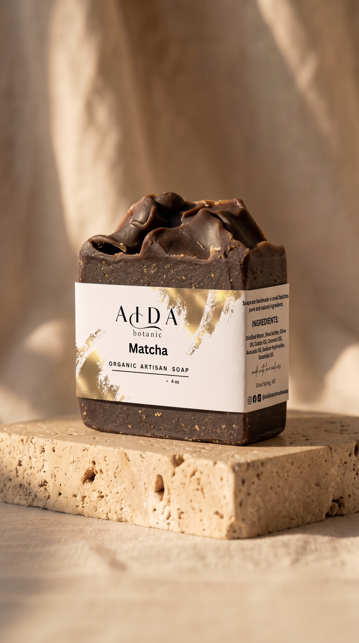 Handcrafted Matcha Moisturizing Soap
